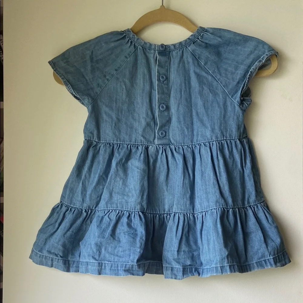 Hanna Andersson Chambray Tiered Top